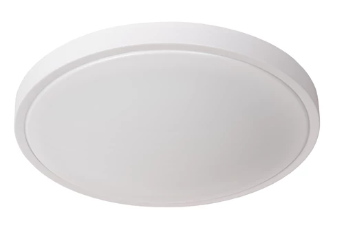 Lucide DASHER - Lámpara de techo Baño - Ø 41 cm - LED - 1x24W 2700K - IP44 - Sensor movimiento - Blanco - apagado